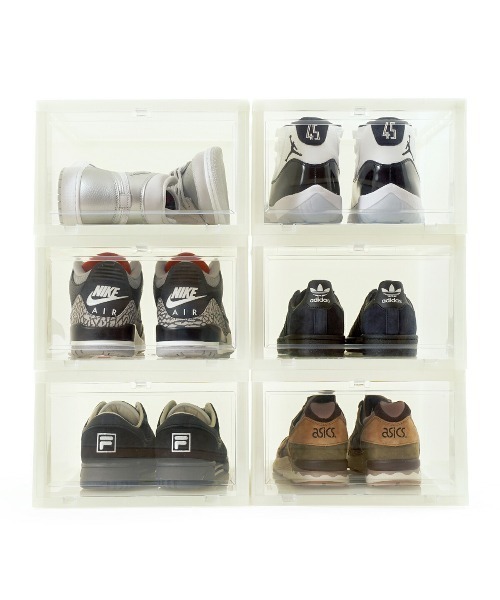 KICKS LAB.（キックスラボ）の「KICKS LAB. SHOE STORAGE BOX 6 BOX / キックスラボ シューストレージ ボックス 6BOXセット / KL-SSB-LTD-01-6（シューズ小物/雑貨・メンズ・グレー・FREE）」の2枚目の写真