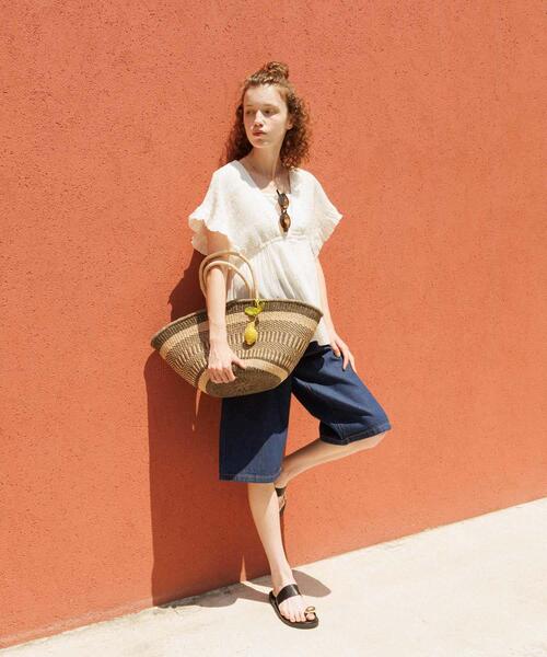 URBAN RESEARCH Sonny Label(アーバンリサーチサニーレーベル)の「楊柳ドビーシャーリングブラウス(シャツ/ブラウス・レディース・ブラック/ブルー/オフホワイト・FREE)」の5枚目の写真
