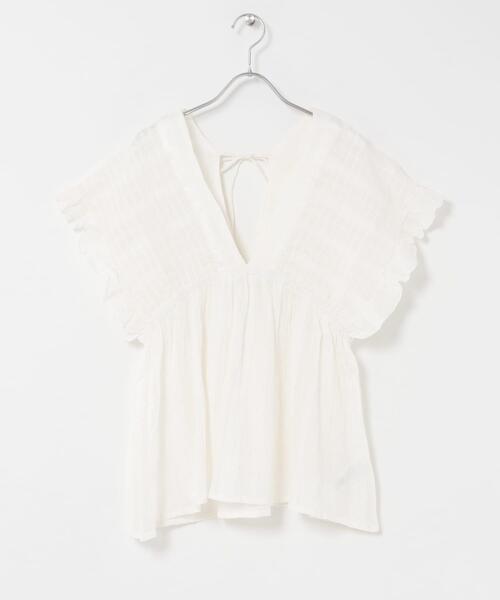 URBAN RESEARCH Sonny Label(アーバンリサーチサニーレーベル)の「楊柳ドビーシャーリングブラウス(シャツ/ブラウス・レディース・ブラック/ブルー/オフホワイト・FREE)」の11枚目の写真