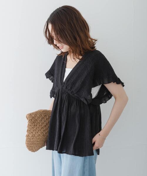 URBAN RESEARCH Sonny Label(アーバンリサーチサニーレーベル)の「楊柳ドビーシャーリングブラウス(シャツ/ブラウス・レディース・ブラック/ブルー/オフホワイト・FREE)」の17枚目の写真