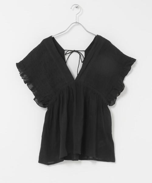 URBAN RESEARCH Sonny Label(アーバンリサーチサニーレーベル)の「楊柳ドビーシャーリングブラウス(シャツ/ブラウス・レディース・ブラック/ブルー/オフホワイト・FREE)」の20枚目の写真