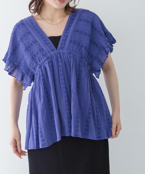 URBAN RESEARCH Sonny Label(アーバンリサーチサニーレーベル)の「楊柳ドビーシャーリングブラウス(シャツ/ブラウス・レディース・ブラック/ブルー/オフホワイト・FREE)」の22枚目の写真