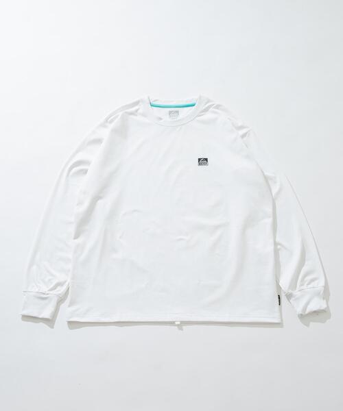 REEF（リーフ）の「REEF　1POINT LOGO RASH LONG-SLEEVE T-SHIRTS（Tシャツ/カットソー・メンズ・ブラック/ホワイト・LARGE/MEDIUM）」の2枚目の写真