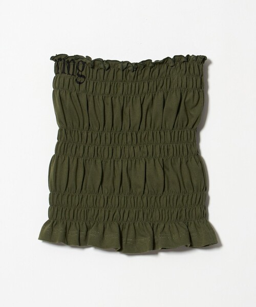 6(ロク)の「【別注】<Ruro for 6>SHIRRING TUBE TOP/チューブトップ(チューブトップ・レディース・オリーブ/パープル/ネイビー/ライトブルー・FREE)」の2枚目の写真