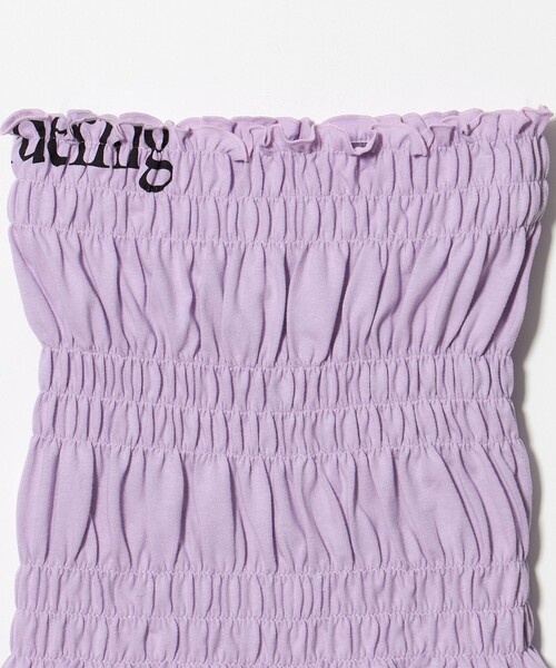 6(ロク)の「【別注】<Ruro for 6>SHIRRING TUBE TOP/チューブトップ(チューブトップ・レディース・オリーブ/パープル/ネイビー/ライトブルー・FREE)」の9枚目の写真