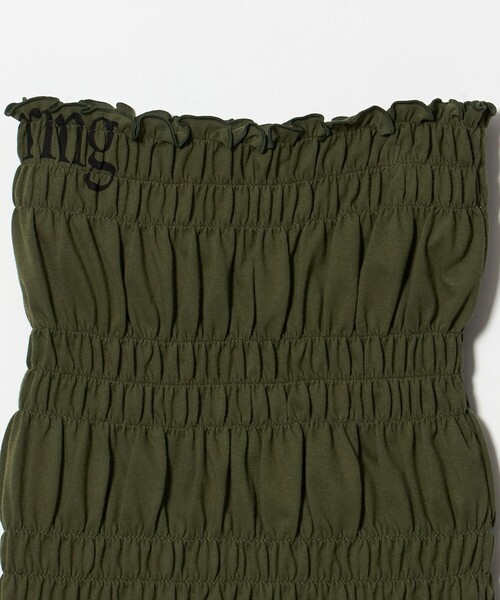 6(ロク)の「【別注】<Ruro for 6>SHIRRING TUBE TOP/チューブトップ(チューブトップ・レディース・オリーブ/パープル/ネイビー/ライトブルー・FREE)」の12枚目の写真