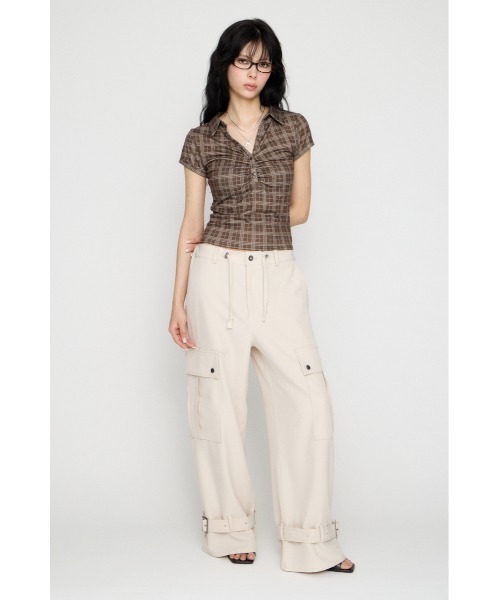 LAGUA GEM(ラグアジェム)の「LOOSEY POCKET CARGO パンツ(カーゴパンツ・レディース・アイボリー/ブラック・X-SMALL/SMALL/MEDIUM)」の15枚目の写真