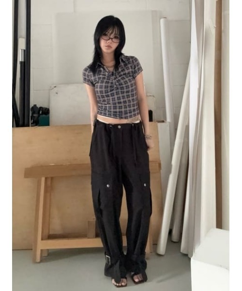 LAGUA GEM(ラグアジェム)の「LOOSEY POCKET CARGO パンツ(カーゴパンツ・レディース・アイボリー/ブラック・X-SMALL/SMALL/MEDIUM)」の22枚目の写真