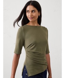 BANANA REPUBLIC FACTORY STORE Soft Luxe サイドルーシュドトップス