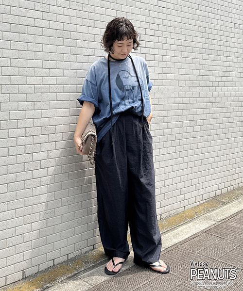 FRAMeWORK（フレームワーク）の「JOHNBULL/ジョンブル PEANUTS SNOOPY TEE（Tシャツ/カットソー・レディース・ネイビー・FREE）」の2枚目の写真