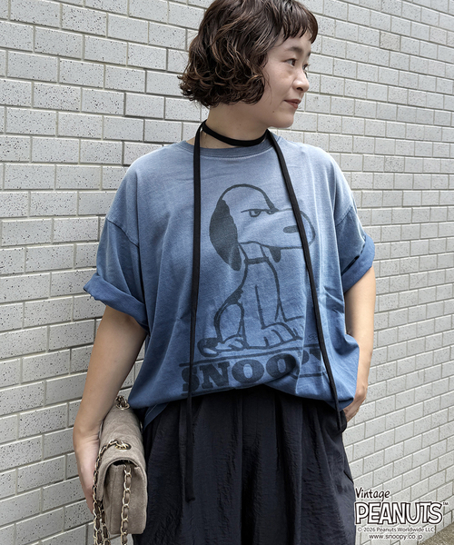 FRAMeWORK（フレームワーク）の「JOHNBULL/ジョンブル PEANUTS SNOOPY TEE（Tシャツ/カットソー・レディース・ネイビー・FREE）」の3枚目の写真