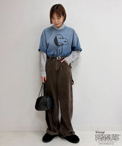 FRAMeWORK（フレームワーク）の「JOHNBULL/ジョンブル PEANUTS SNOOPY TEE（Tシャツ/カットソー・レディース・ネイビー・FREE）」の5枚目の写真