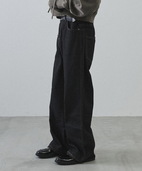 Shoowtime（ショウタイム）の「Button Fly Grunge Denim / ボタンフライグランジデニム（デニムパンツ・メンズ・ブラック・MEDIUM/LARGE/X-LARGE）」の4枚目の写真