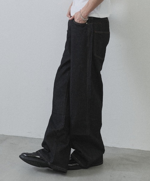 Shoowtime（ショウタイム）の「Button Fly Grunge Denim / ボタンフライグランジデニム（デニムパンツ・メンズ・ブラック・MEDIUM/LARGE/X-LARGE）」の12枚目の写真