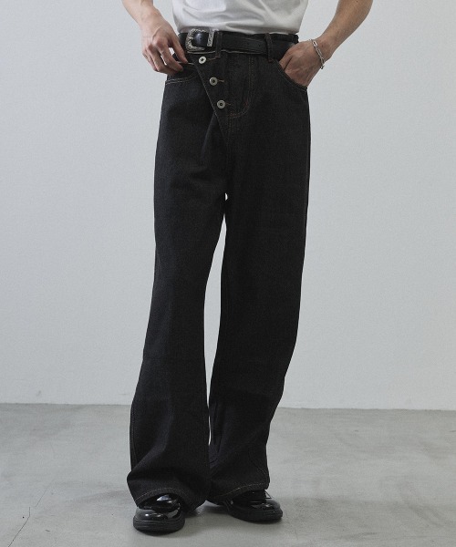 Shoowtime（ショウタイム）の「Button Fly Grunge Denim / ボタンフライグランジデニム（デニムパンツ・メンズ・ブラック・MEDIUM/LARGE/X-LARGE）」の14枚目の写真