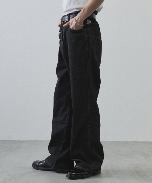 Shoowtime（ショウタイム）の「Button Fly Grunge Denim / ボタンフライグランジデニム（デニムパンツ・メンズ・ブラック・MEDIUM/LARGE/X-LARGE）」の17枚目の写真