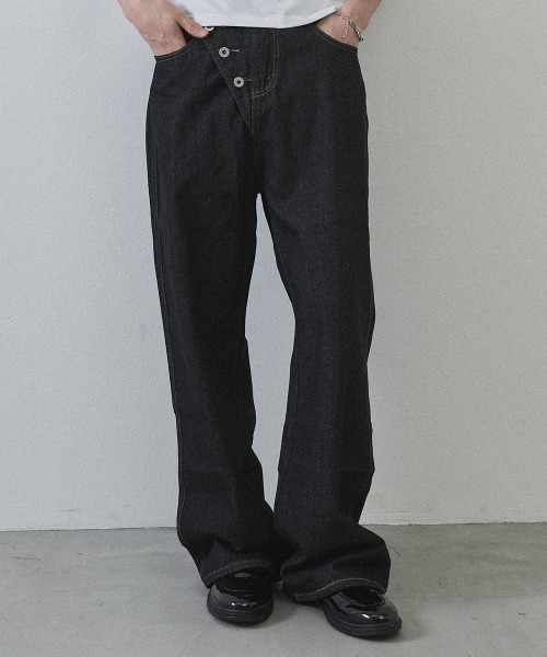 Shoowtime（ショウタイム）の「Button Fly Grunge Denim / ボタンフライグランジデニム（デニムパンツ・メンズ・ブラック・MEDIUM/LARGE/X-LARGE）」の21枚目の写真