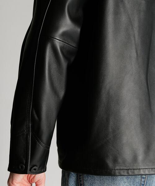 schott(ショット)の「Schott/ショット/LAMB LEATHER COVERALL JACKET/ラムレザー カバーオール ジャケット(ライダースジャケット・メンズ・ブラック・M/L/XL/2XL)」の14枚目の写真