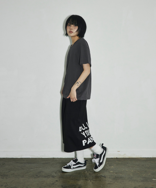 SCALLYWAG（スカリーワグ）の「プルアップバミューダスウェットショーツ[ブラック]（その他パンツ・レディース・その他・LARGE/MEDIUM）」の4枚目の写真