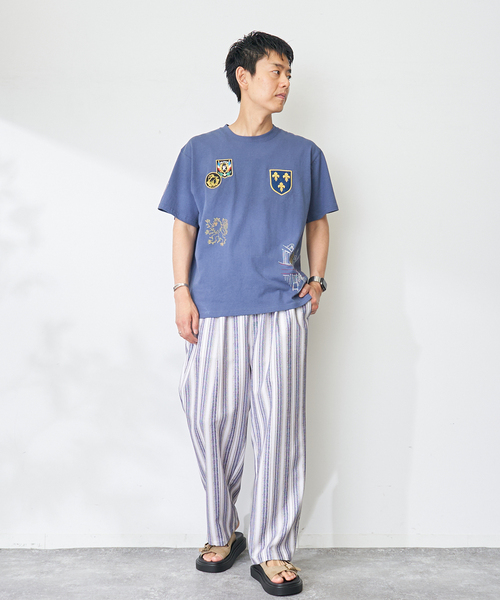 B.C STOCK（ベーセーストック）の「Stripe Print PT（その他パンツ・メンズ・ネイビー/ホワイト・LARGE/MEDIUM）」の21枚目の写真