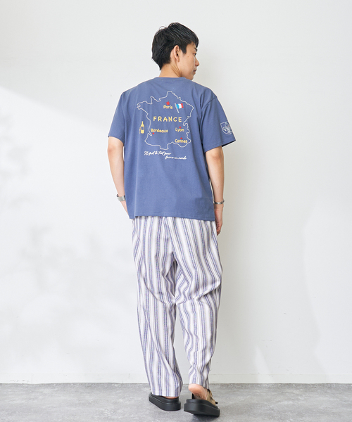 B.C STOCK（ベーセーストック）の「Stripe Print PT（その他パンツ・メンズ・ネイビー/ホワイト・LARGE/MEDIUM）」の16枚目の写真