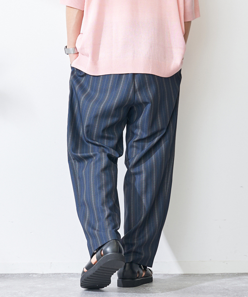 B.C STOCK（ベーセーストック）の「Stripe Print PT（その他パンツ・メンズ・ネイビー/ホワイト・LARGE/MEDIUM）」の19枚目の写真