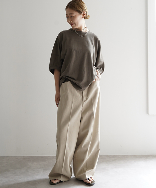 JOURNAL STANDARD LUXE(ジャーナルスタンダード ラックス)の「Olivia's PO(Tシャツ/カットソー・レディース・カーキ/ホワイト/チャコールグレー・FREE)」の14枚目の写真