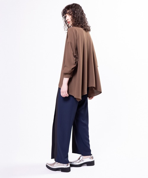OSMOSIS(オズモーシス)の「サイド切替パンツ(その他パンツ・レディース・グレー/ネイビー/ブラック・ONE SIZE)」の7枚目の写真