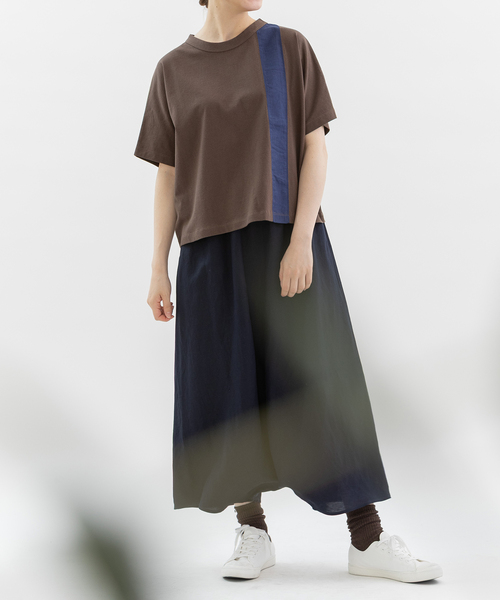 nop de nod（ノップドゥノッド）の「リネンレーヨンサルエルスカートパンツ（その他パンツ・レディース・ネイビー/ブラック/ライトブルー・M）」の15枚目の写真