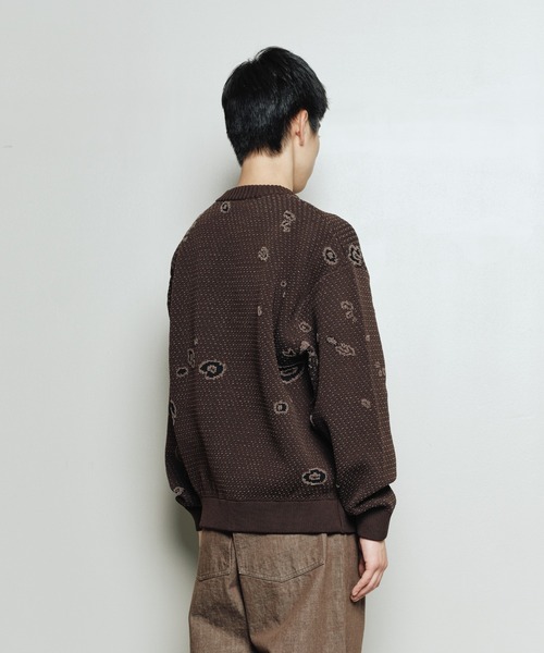 bal(バル)の「JACQUARD PATTERN CREWNECK SWEATER(ニット/セーター・メンズ・ブラック/ブラウン/グレー・3/2/1)」の10枚目の写真