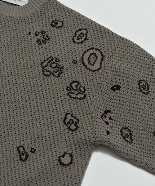 bal(バル)の「JACQUARD PATTERN CREWNECK SWEATER(ニット/セーター・メンズ・ブラック/ブラウン/グレー・3/2/1)」の15枚目の写真