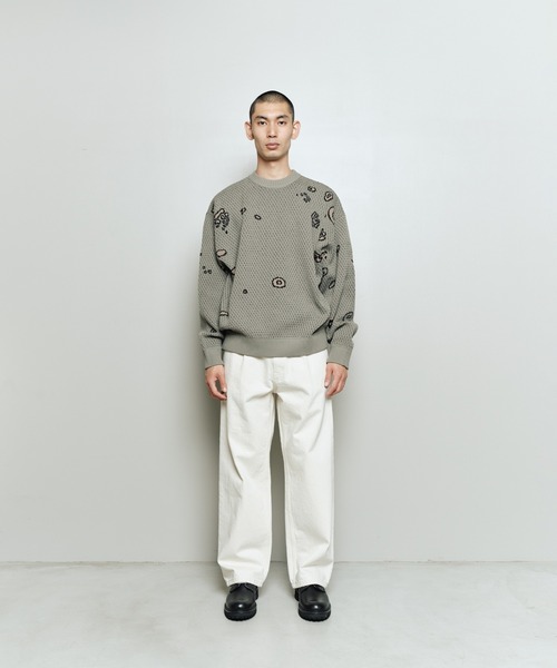bal(バル)の「JACQUARD PATTERN CREWNECK SWEATER(ニット/セーター・メンズ・ブラック/ブラウン/グレー・3/2/1)」の22枚目の写真
