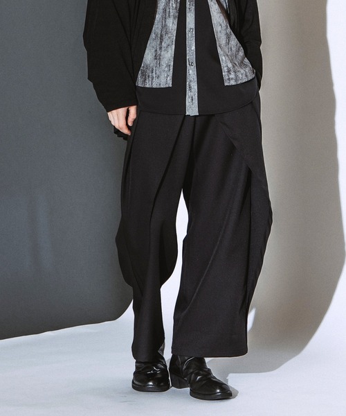 NO ID.(ノーアイディ)の「【NO ID.】Front Wrap Trousers / フロント ラップ トラウザーズ(その他パンツ・メンズ・ブラック/その他23・2/1)」の8枚目の写真
