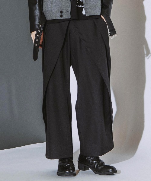 NO ID.(ノーアイディ)の「【NO ID.】Front Wrap Trousers / フロント ラップ トラウザーズ(その他パンツ・メンズ・ブラック/その他23・2/1)」の4枚目の写真