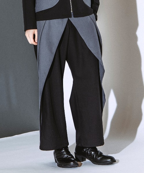 NO ID.(ノーアイディ)の「【NO ID.】Front Wrap Trousers / フロント ラップ トラウザーズ(その他パンツ・メンズ・ブラック/その他23・2/1)」の3枚目の写真