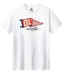 Ol' Basics(オール・ベーシックス) 半袖Tシャツ フラッグ ロゴ プリント 5.6オンス トップス カットソー メンズ ユニセックス
