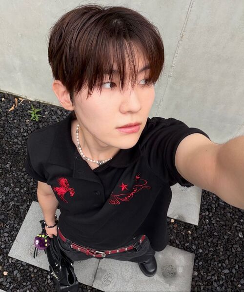 LANARCHIVE（ランアーカイブ）の「[0144] ワイルドホースピケ半袖Tシャツ - ブラック（ポロシャツ・レディース・ブラック・FREE）」の11枚目の写真