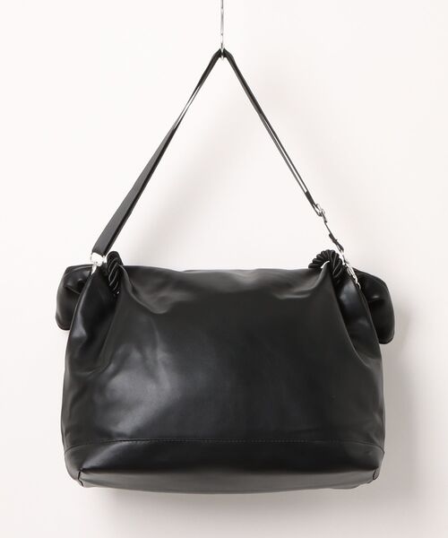 Burner（バーナー）の「【Leathen Leather（レーセンレザー）】バスケット型 2WAY ソフトショルダートート lea-shbag-26-28【RBTS】（ショルダーバッグ・メンズ・ブラック・FREE）」の2枚目の写真