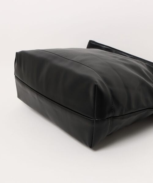 Burner（バーナー）の「【Leathen Leather（レーセンレザー）】バスケット型 2WAY ソフトショルダートート lea-shbag-26-28【RBTS】（ショルダーバッグ・メンズ・ブラック・FREE）」の3枚目の写真