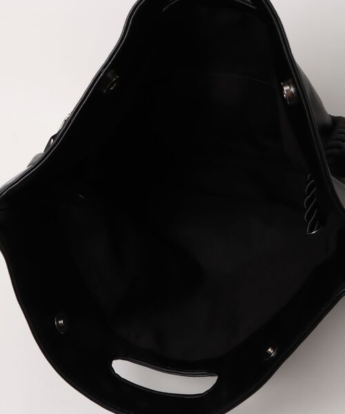 Burner（バーナー）の「【Leathen Leather（レーセンレザー）】バスケット型 2WAY ソフトショルダートート lea-shbag-26-28【RBTS】（ショルダーバッグ・メンズ・ブラック・FREE）」の4枚目の写真