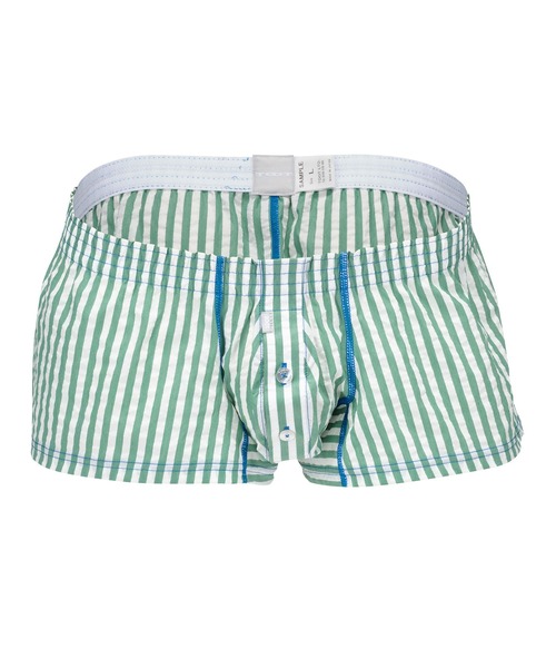 TOOT（トゥート）の「TRUNKS/ストライプ シアサッカー フィットトランクス II（トランクス・メンズ・ブルー/グリーン/パープル・SMALL/MEDIUM/LARGE/X-LARGE）」の2枚目の写真