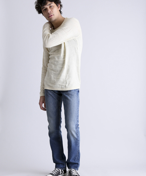 Denime（ドゥニーム）の「カモジャガードニット（ニット/セーター・メンズ・オリーブ/アイボリー/ブラック・MEDIUM/LARGE/X-LARGE）」の7枚目の写真