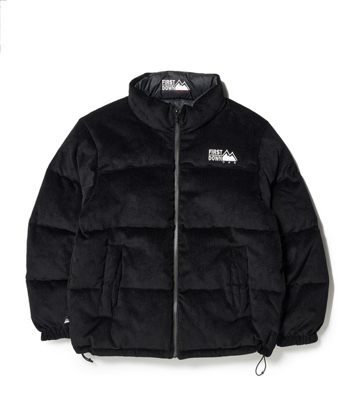 FIRST DOWN(ファーストダウン)の「FIRST DOWN USA (ファーストダウン) BUBBLE DOWN JKT CORDUROY リバーシブル コーデュロイ ダウンジャケット メンズ F242104(ダウンジャケット/コート・メンズ・ブラウン/ブラック・LL/L/M)」の2枚目の写真