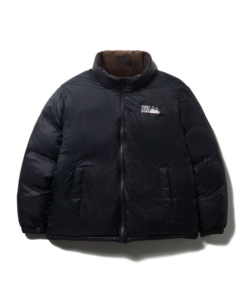 FIRST DOWN(ファーストダウン)の「FIRST DOWN USA (ファーストダウン) BUBBLE DOWN JKT CORDUROY リバーシブル コーデュロイ ダウンジャケット メンズ F242104(ダウンジャケット/コート・メンズ・ブラウン/ブラック・LL/L/M)」の6枚目の写真