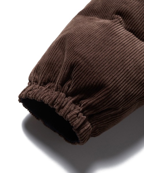 FIRST DOWN(ファーストダウン)の「FIRST DOWN USA (ファーストダウン) BUBBLE DOWN JKT CORDUROY リバーシブル コーデュロイ ダウンジャケット メンズ F242104(ダウンジャケット/コート・メンズ・ブラウン/ブラック・LL/L/M)」の8枚目の写真
