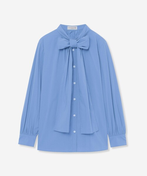 MACKINTOSH LONDON(マッキントッシュ ロンドン)の「【婦人画報10月号掲載】コットンナイロンストレッチボウタイブラウス(シャツ/ブラウス・レディース・ブラウン系その他5/ブルー系その他4/オフホワイト・38/40)」の3枚目の写真