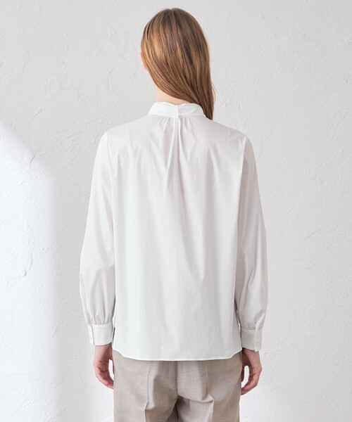 MACKINTOSH LONDON(マッキントッシュ ロンドン)の「【婦人画報10月号掲載】コットンナイロンストレッチボウタイブラウス(シャツ/ブラウス・レディース・ブラウン系その他5/ブルー系その他4/オフホワイト・38/40)」の9枚目の写真