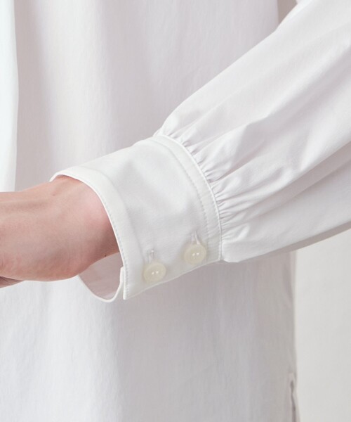 MACKINTOSH LONDON(マッキントッシュ ロンドン)の「【婦人画報10月号掲載】コットンナイロンストレッチボウタイブラウス(シャツ/ブラウス・レディース・ブラウン系その他5/ブルー系その他4/オフホワイト・38/40)」の10枚目の写真