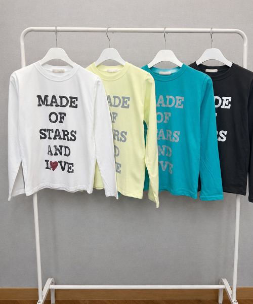 VIVID LADY(ビビッドレディー)の「ヴィンテージロゴプリント ロングスリーブTシャツ(Tシャツ/カットソー・レディース・ホワイト/チャコールグレー/イエロー/ブルー・FREE)」の17枚目の写真