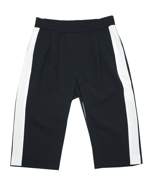 MUZE（ミューズ）の「MUZE/ミューズ/SIDE LINE EASY SLACKS（スラックス・メンズ・ブラック×ホワイト/グレー/ブラック・2/1）」の11枚目の写真